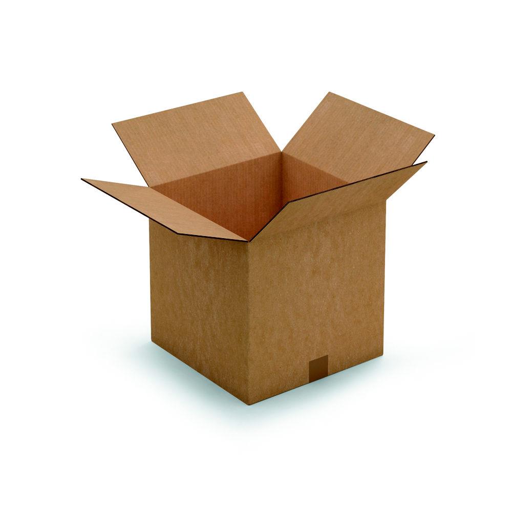 Caisse amricaine RAJA carton double cannelure - L.int. 35 x l.35 x h.35 cm - Kraft brun - Lot de 15