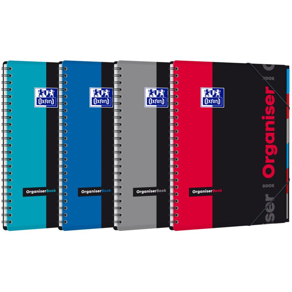 Cahier �tudiant Oxford Organiserbook A4+ 24,5 x 31 cm - 160 pages - 90 g - 5 x 5