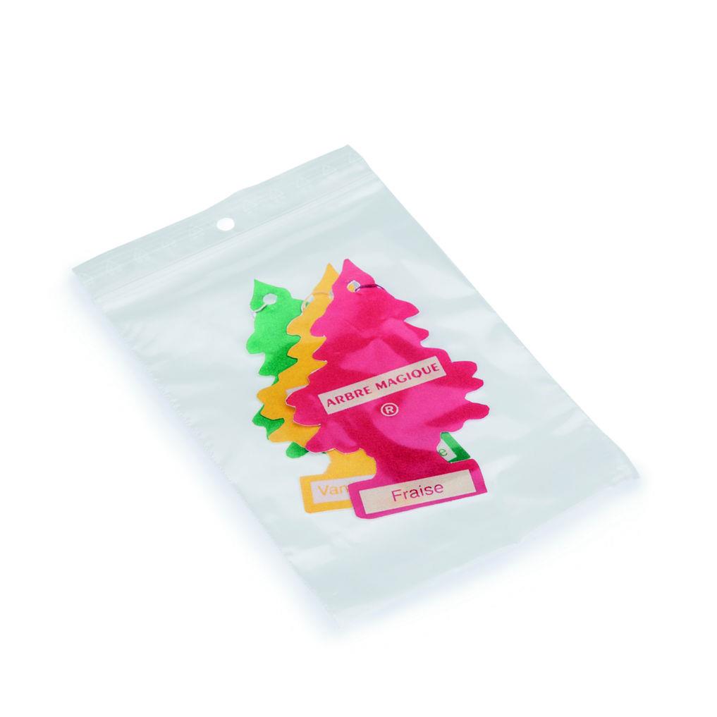 Sachet plastique Raja  fermeture zip - 10 x 15 cm - Epaisseur 50 microns - Transparent (paquet 1000 units)