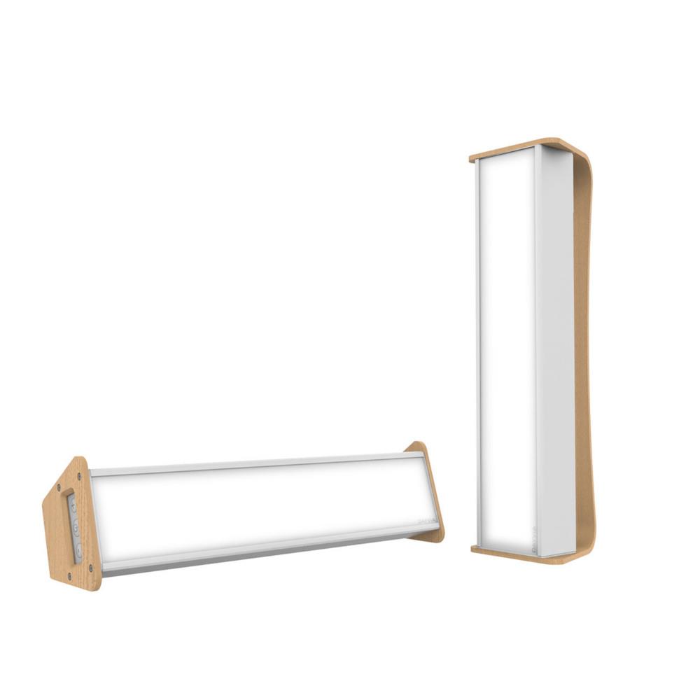 Lampe de luminothrapie Dayvia Mobilly cadre bois - Blanc
