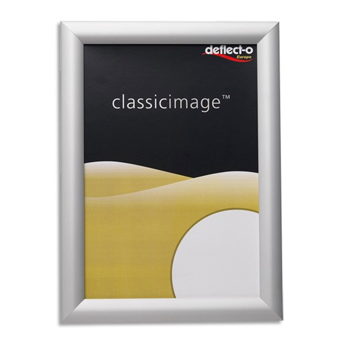 Porte-visuel avec cadre clipsable Deflecto - A4 - livr avec fixation - 24 x 32,7 x 1,2 cm