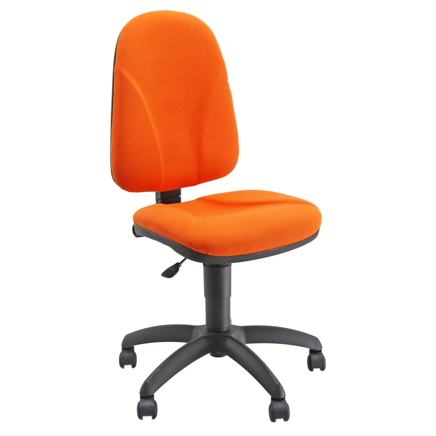 Sige de bureau Max - tissu rembourr - dossier abricot - assise abricot