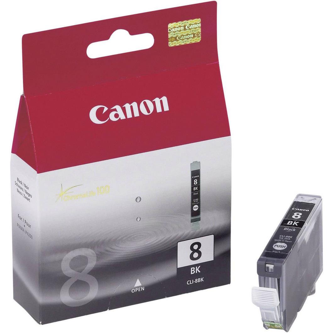 Cartouches pour imprimantes - Canon cli-8 bk w/sec cartouche d'encre 1 pice(s) original noir