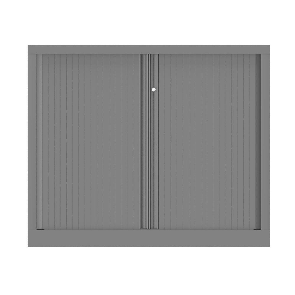 Armoire  rideaux mtallique Confort+ Ht 100 x L.120 cm - corps Aluminium rideaux Aluminium