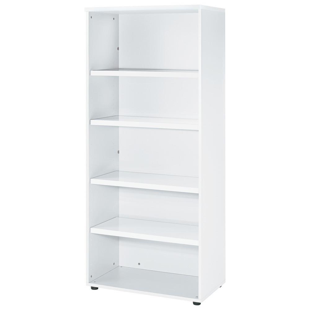 Meuble haut Tempo sans portes - H180 x L 80 x P 47 cm - corps blanc - top blanc