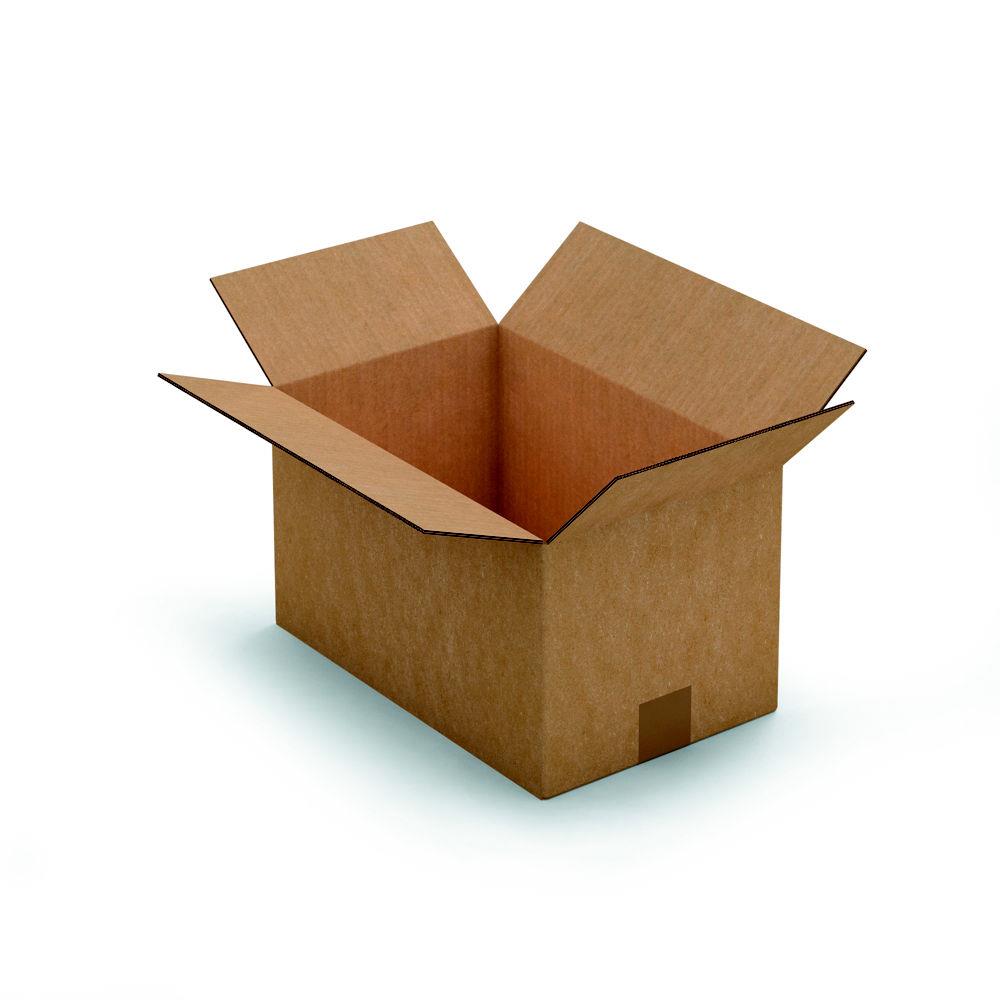 Caisse amricaine RAJA carton double cannelure - L.int. 35 x l.22 x h.20 cm - Kraft brun - Lot de 15