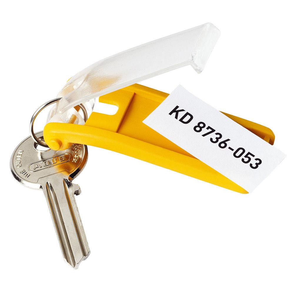 Sachet de 6 porte-cls KEY CLIP - coloris assortis