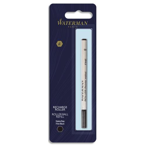 Recharge Waterman pour roller pointe fine - noire