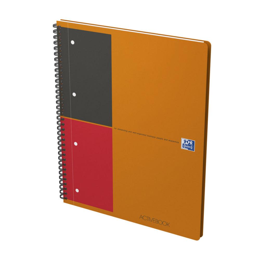 Cahier Oxford Activebook - reliure spirales - A4+ - 160 pages - lign