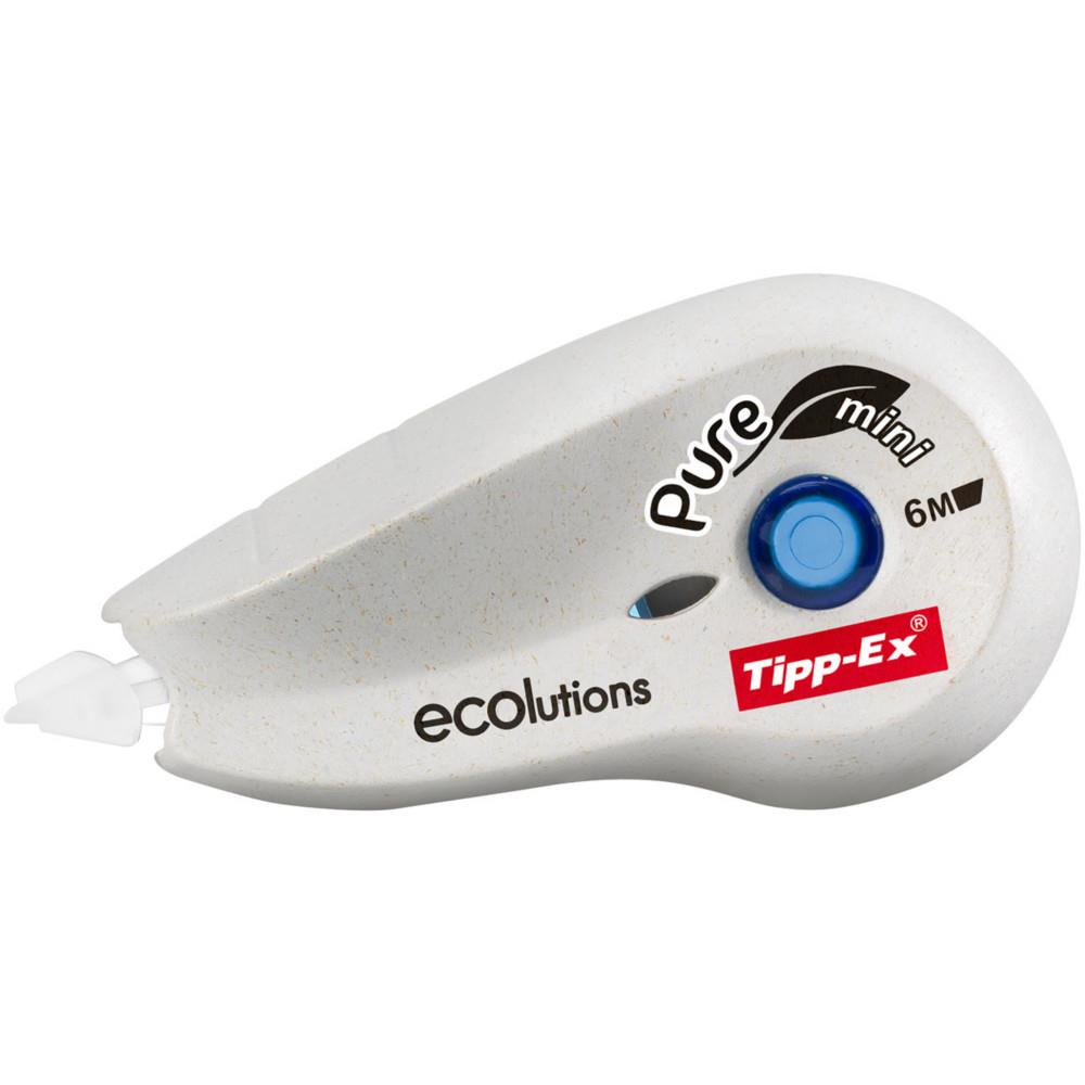 Roller de correction TIPP EX PURE mini - 5mmx6m - Ecolution : 74% de plastique
