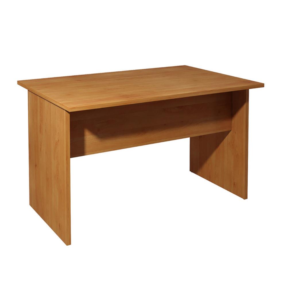 Bureau droit Pronto - L.120 x P.80 cm - plateau aulne - pieds pleins aulne