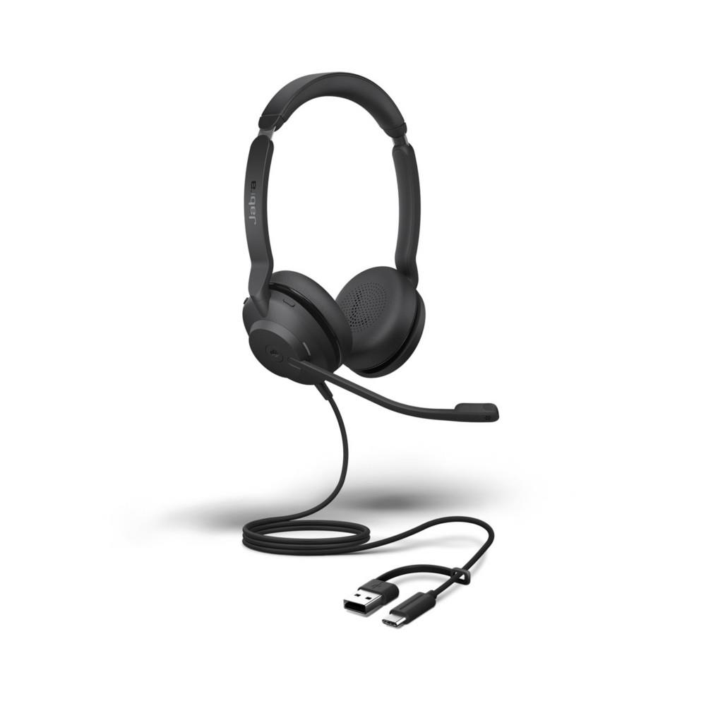 30 Evolve2 Jabra SE Jabra MS Duo Casque filaire USB-C / USB-A