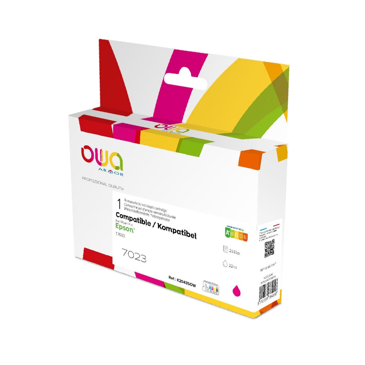 Cartouches pour imprimantes - Armor k20435ow cartouche d'encre 1 pice(s) compatible magenta