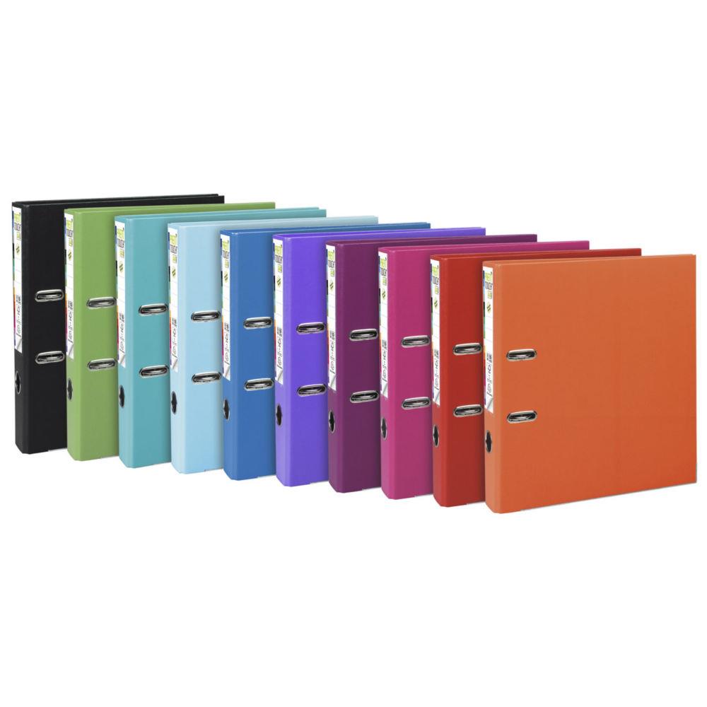 Classeur  levier Exacompta Premtouch - polypro - dos de 5 cm - coloris assortis tendance