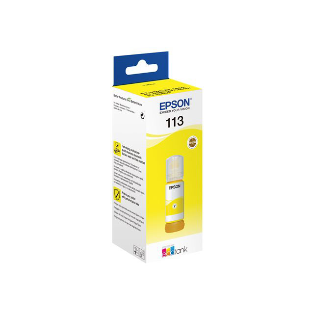 Recharges d'encre pour imprimante - Epson 113 ecotank pigment yellow ink bottle