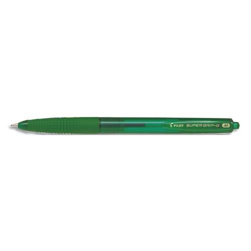 Stylo bille Pilot Super Grip G r�tractable - pointe moyenne - vert