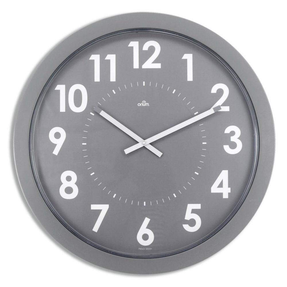 Horloge murale gante Orium Imperia -  quartz - silencieux - Gris