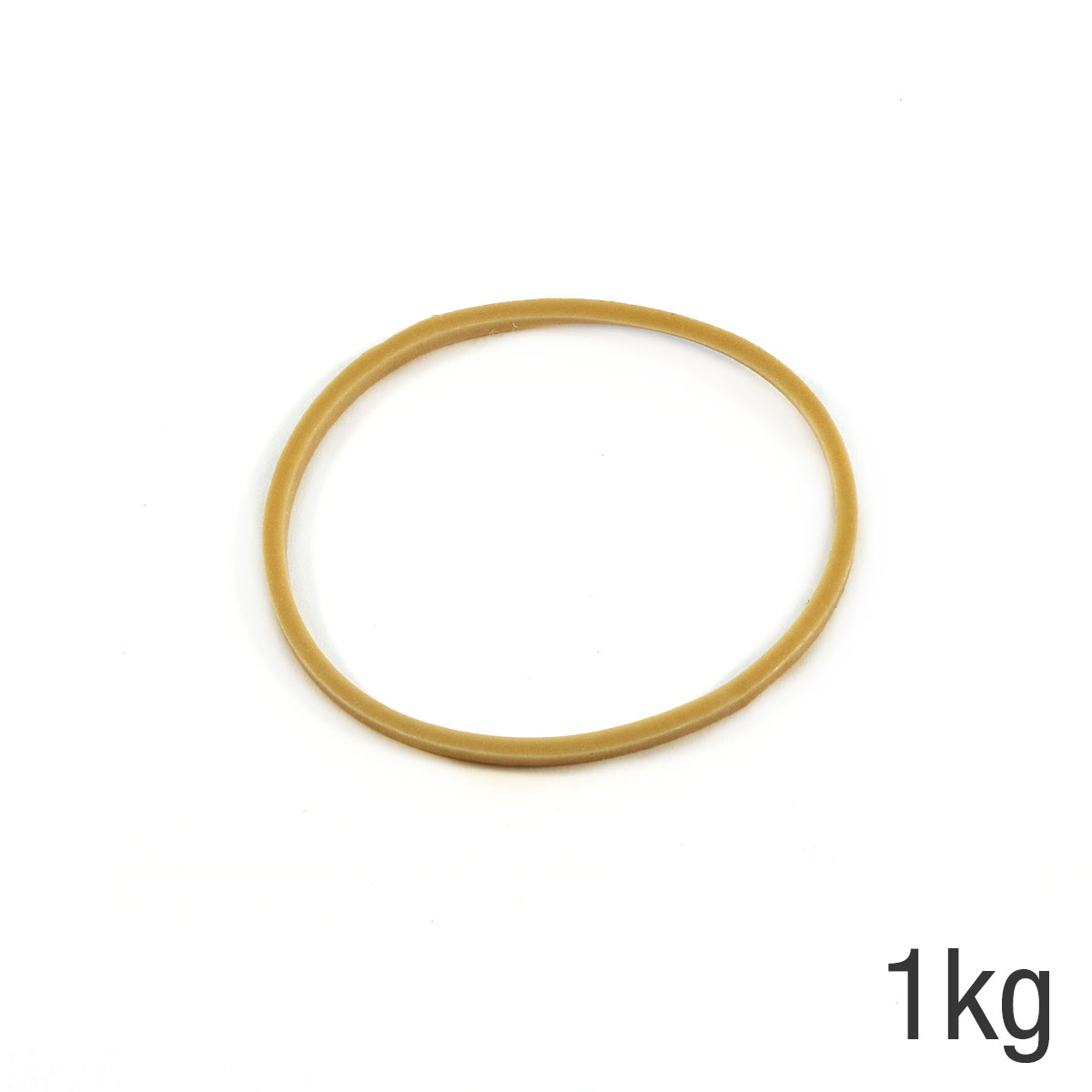 Elastiques - sac de 1kg de caoutchouc blond - format : 60x1.8mm