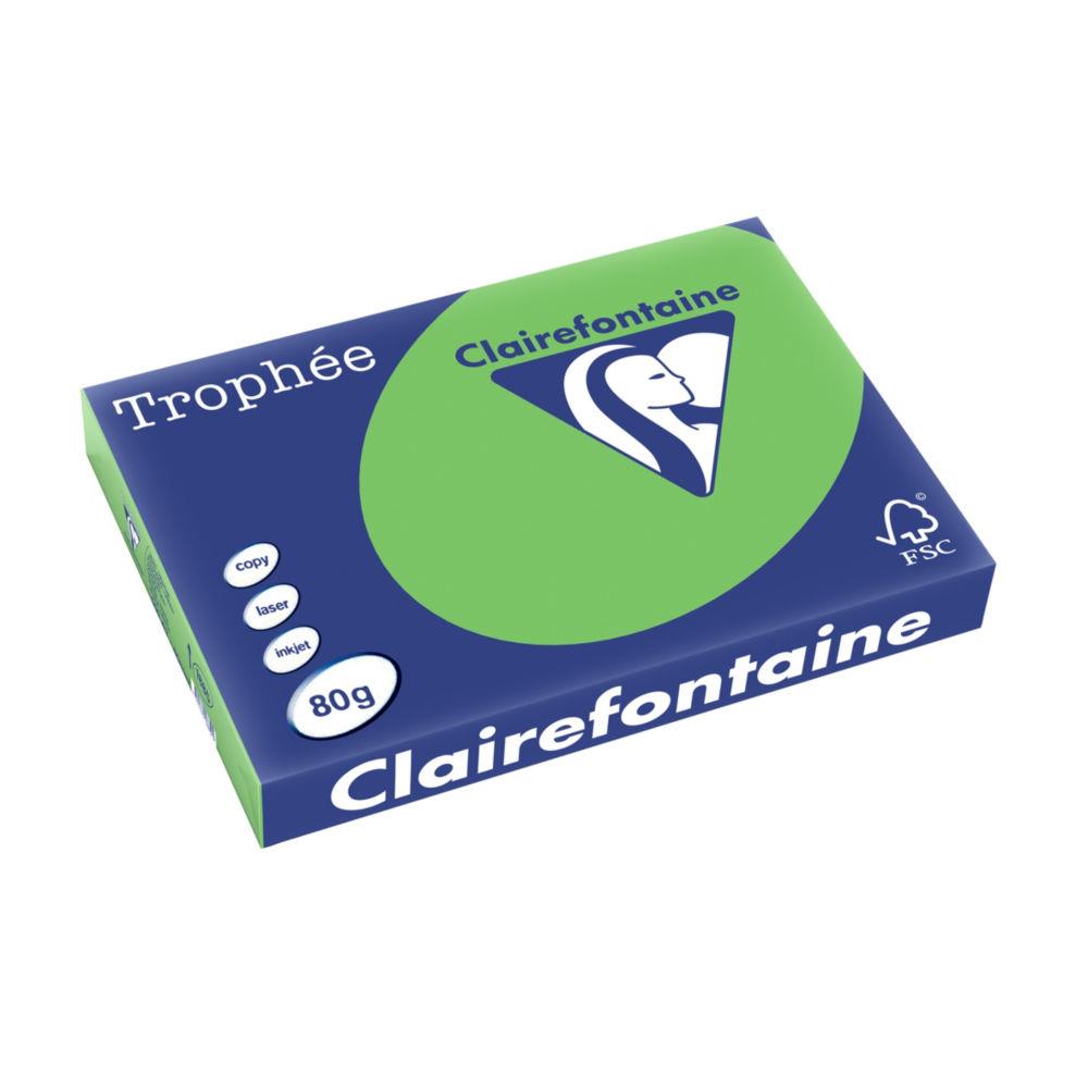 Papier Troph�e - vert menthe - teinte intense - 80 g - A3 - ramette de 500 feuilles