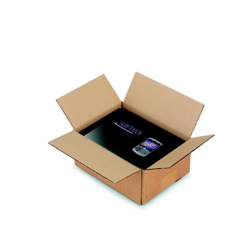 Caisse amricaine RAJA carton simple cannelure - L.int. 20 x l.15 x h.9  cm - Kraft brun - Lot de 25