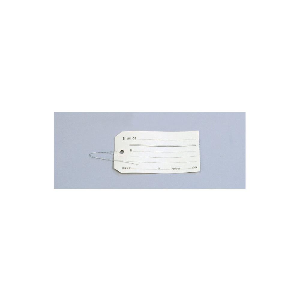 Etiquettes amricaines avec fil de fer individuel Agipa- 120x57mm - bote de 1000