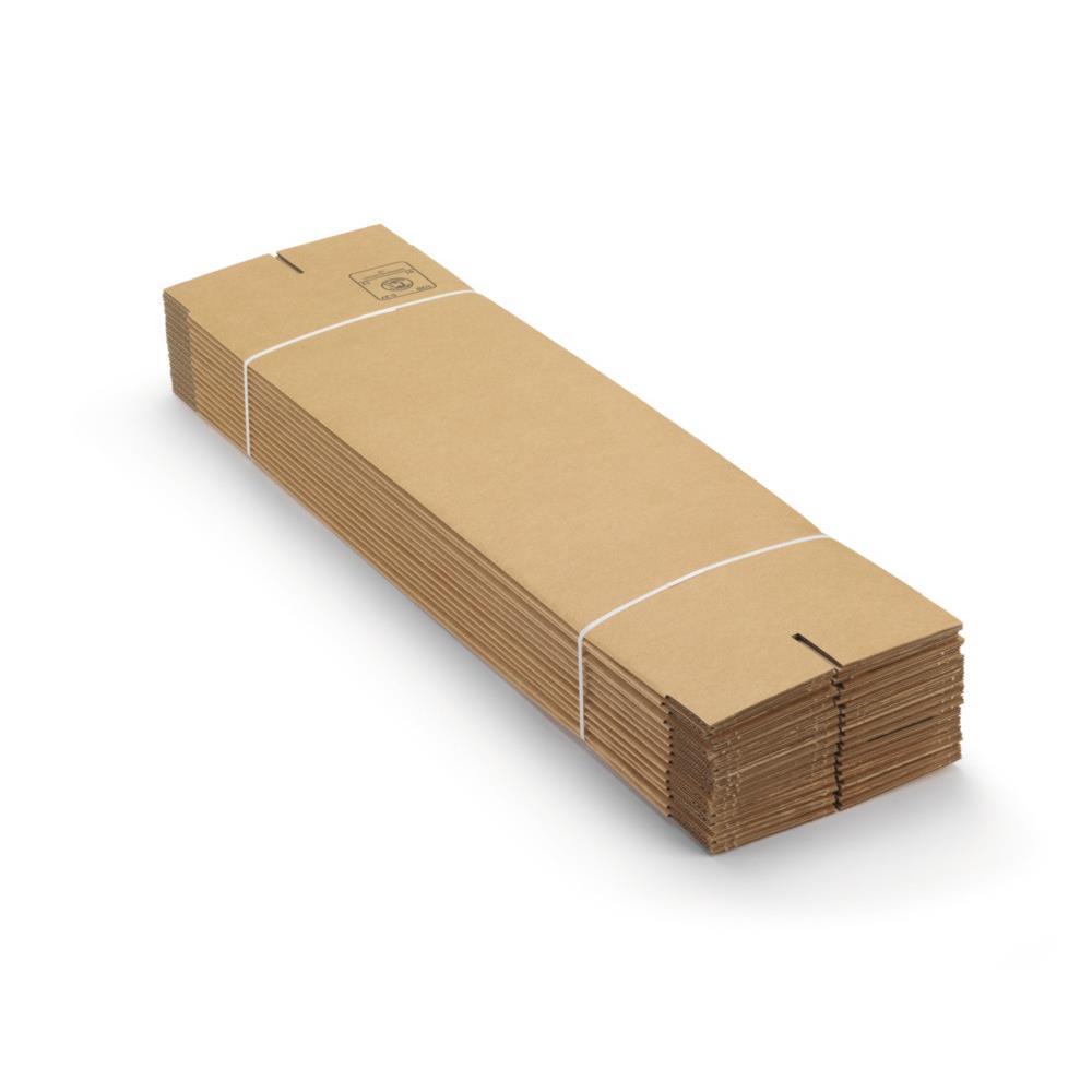 Caisse longue RAJA en carton brun - L.100 x 10 x 10 cm - Lot de 15