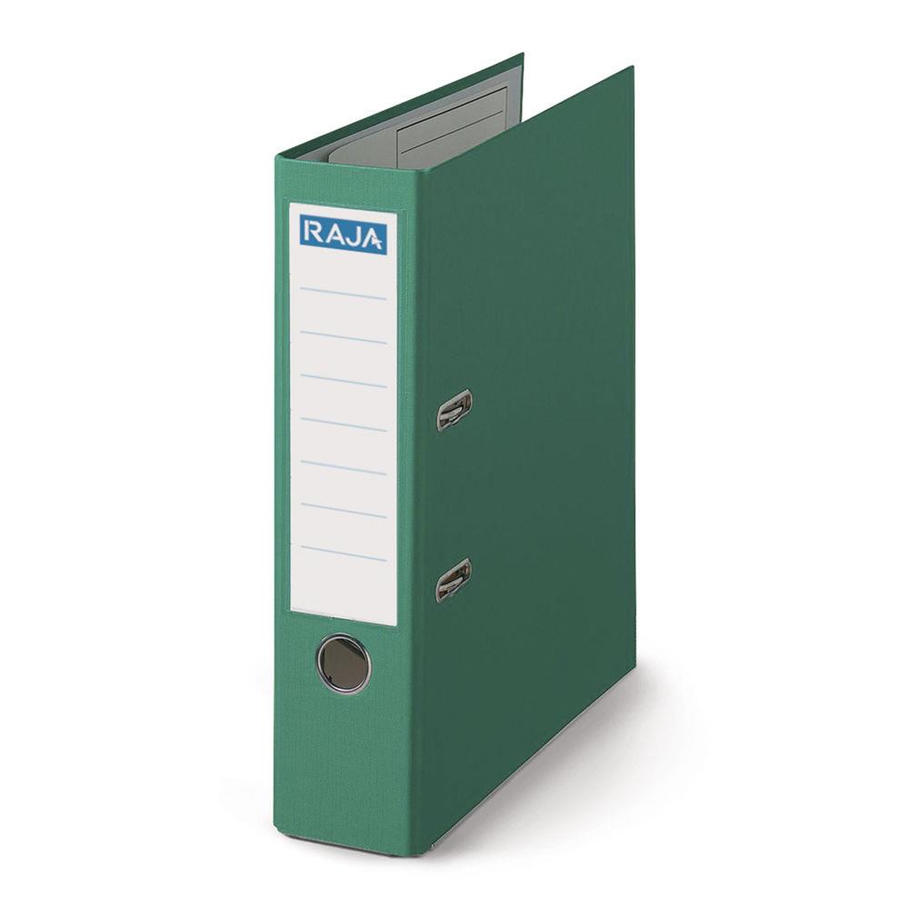 Classeur  levier Pergamy - en polypropylne intrieur/extrieur - dos 8 cm - A4 - vert fonc