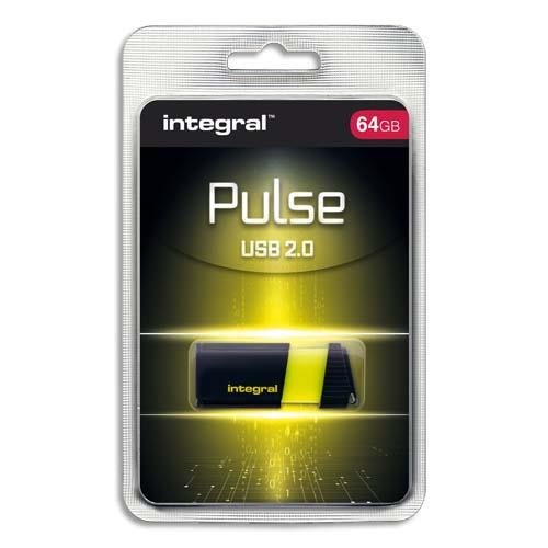 Integral infd64gbpulseyl lecteur usb flash 64 go usb type-a 2.0 jaune