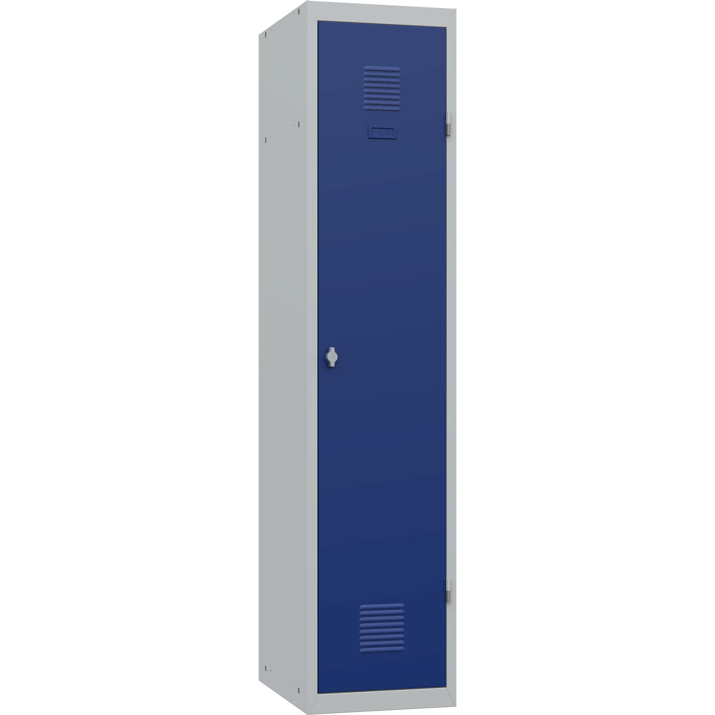 Vestiaire Primo Iso - Industrie salissante - �l�ment d�part - corps gris - portes bleues