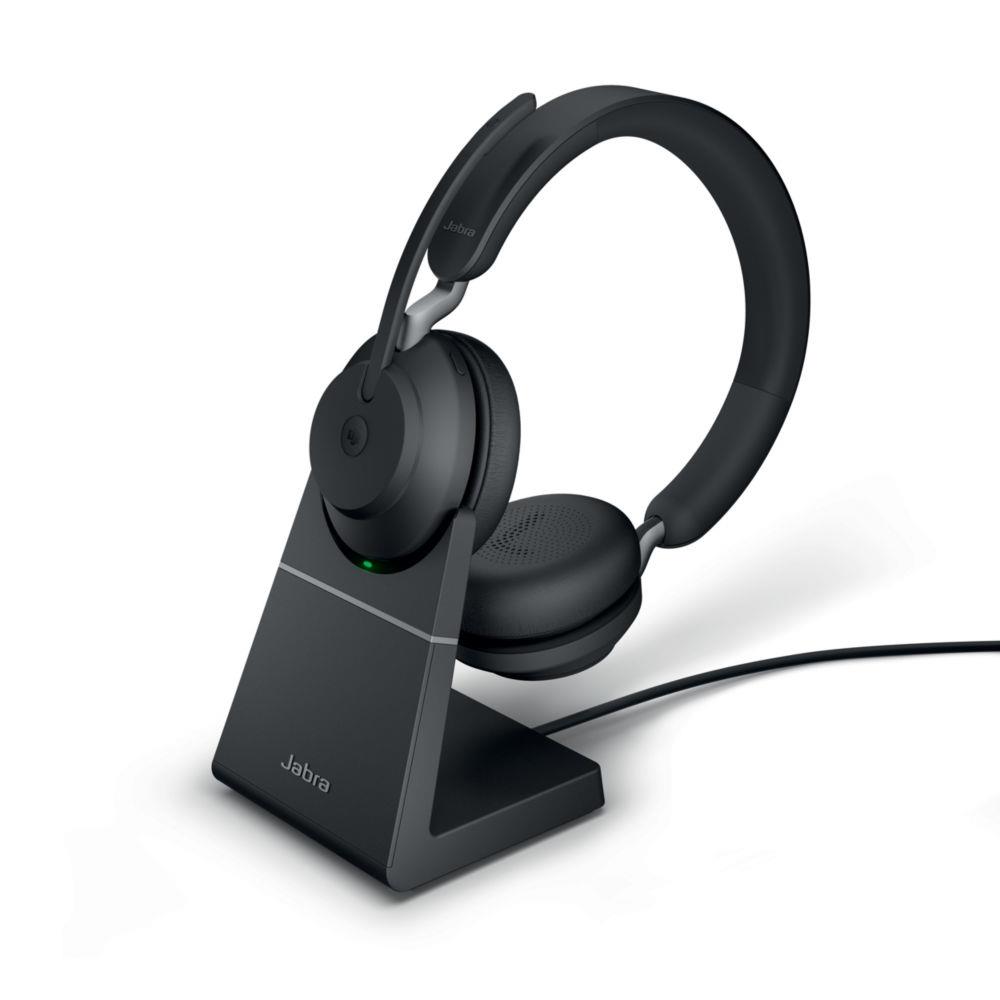 Casque sans fil Bluetooth + Station de recharge Jabra Evolve2 65 MS Stro - Noir