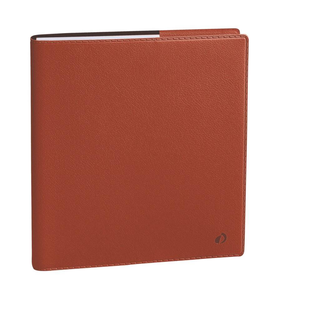 Semainier Planning Quo Vadis TOSCANA 16x16cm Cousu 13 mois dcembre-dcembre rouge brique 90g