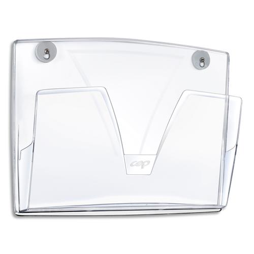 Corbeille murale magntique CEP - format A3+ - charge 2 kg - L36,1 x H27 x P8,6 cm - cristal