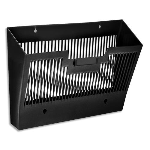 Corbeille murale magntique CEP -  24 x 32 cm - charge 2 kg - L36,4 x H25,7 x P10,1 cm - noire