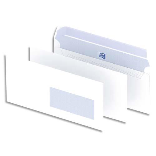 Enveloppes blanches La Couronne - auto-adhsives - 90g - 162 x 229mm C5 - fentre 45x100mm - bote de 200