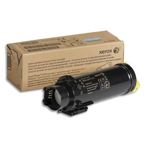 Cartouches de toner - Xerox cartouche de toner jaune de capacit standard phaser 6510, workcentre 6515 (1000 pages) - 106r03475