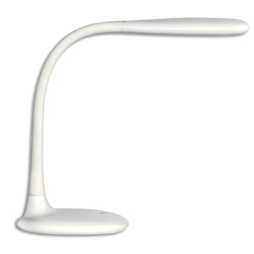 Lampe  Leds Unilux Lucy - en mtal gain lastomre - H39 cm - longueur bras 37 cm - blanche