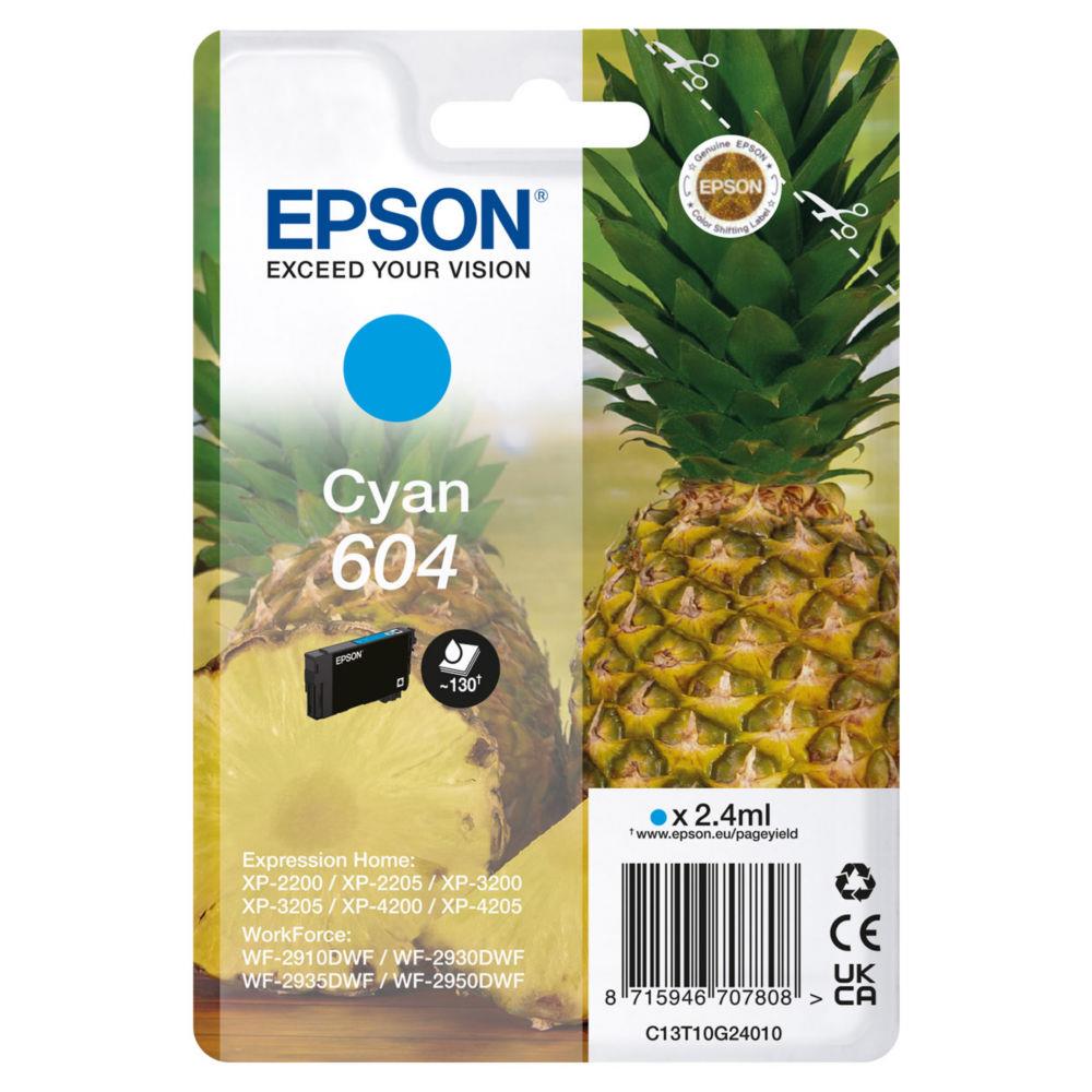 Cartouches pour imprimantes - Epson 604 cartouche d'encre 1 pice(s) original rendement standard cyan