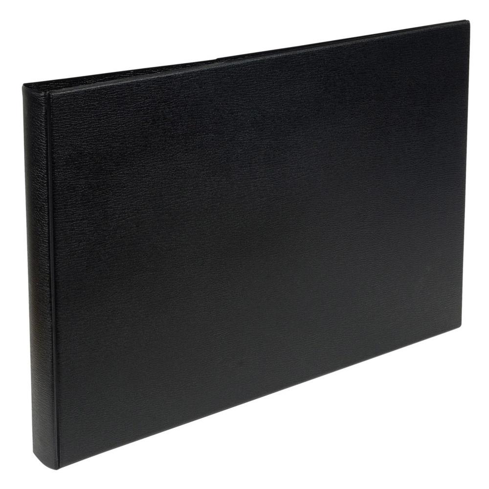 Classeur � anneaux Exacompta A3 � l'italienne en PVC - 4 anneaux - Dos 4 cm - Gris