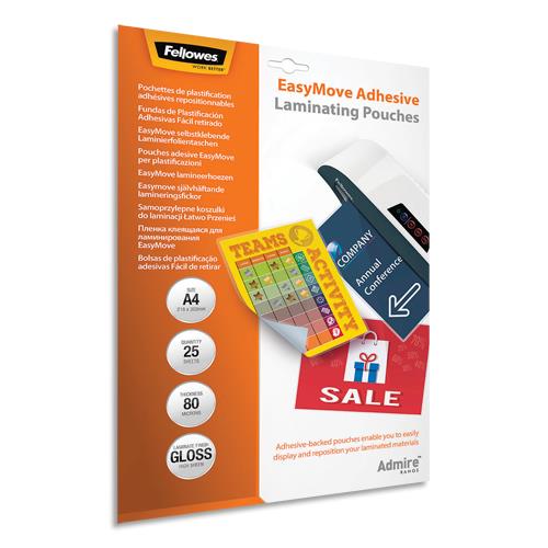 Pochettes De Plastification Adhésives Q-Connect A4 – Lot De 100, 2 X 80 Microns (160 Au Total), Transparent