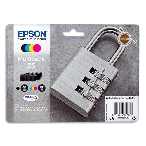 Cartouches pour imprimantes - Epson padlock multipack 4-colours 35 durabrite ultra ink