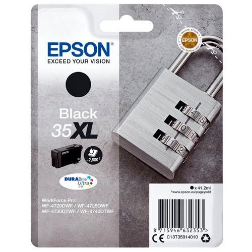 Cartouches pour imprimantes - Epson padlock singlepack black 35xl durabrite ultra ink