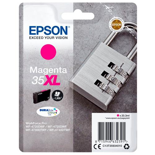 Cartouches pour imprimantes - Epson padlock singlepack magenta 35xl durabrite ultra ink
