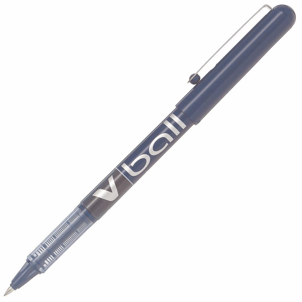 Stylo roller Pilot V-Ball 05 - pointe mtal 0.3 mm - encre liquide bleue