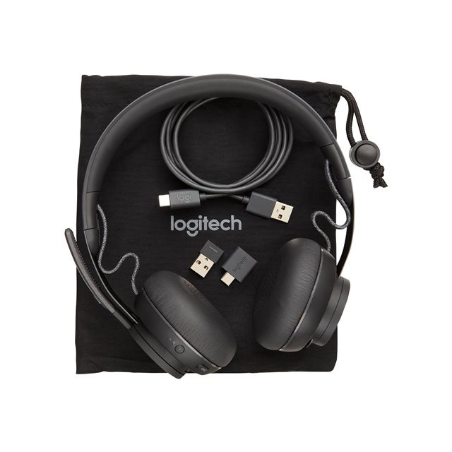 Logitech Zone Filaire MSFT Teams - Micro-casque - sur-oreille - filaire - USB-C - graphite - Certifi pour Microsoft Teams