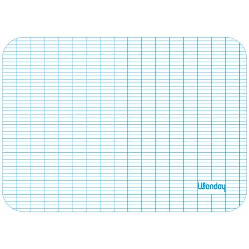 Ardoise sans cadre Safetool - format 20x28cm - 1 face Sys, 1 face unie - effaable  sec