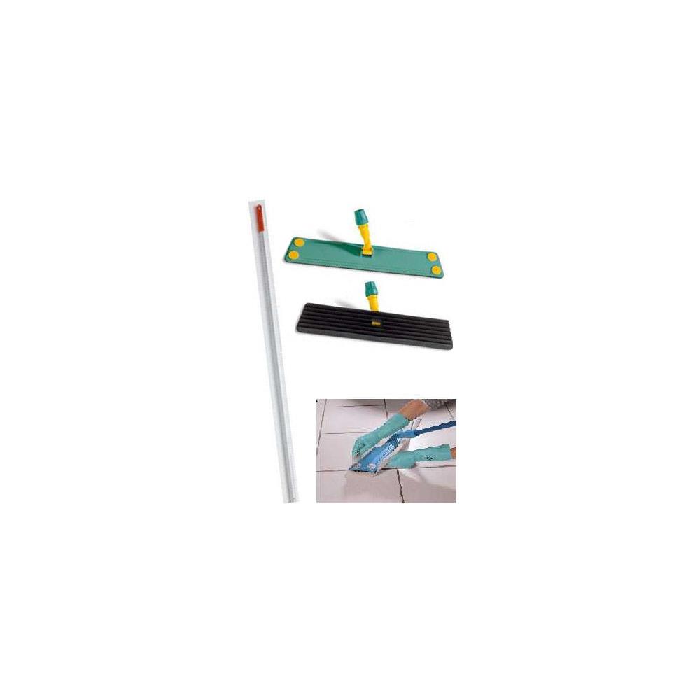 Balai trapze semelle mousse 60cm avec manche aluminium