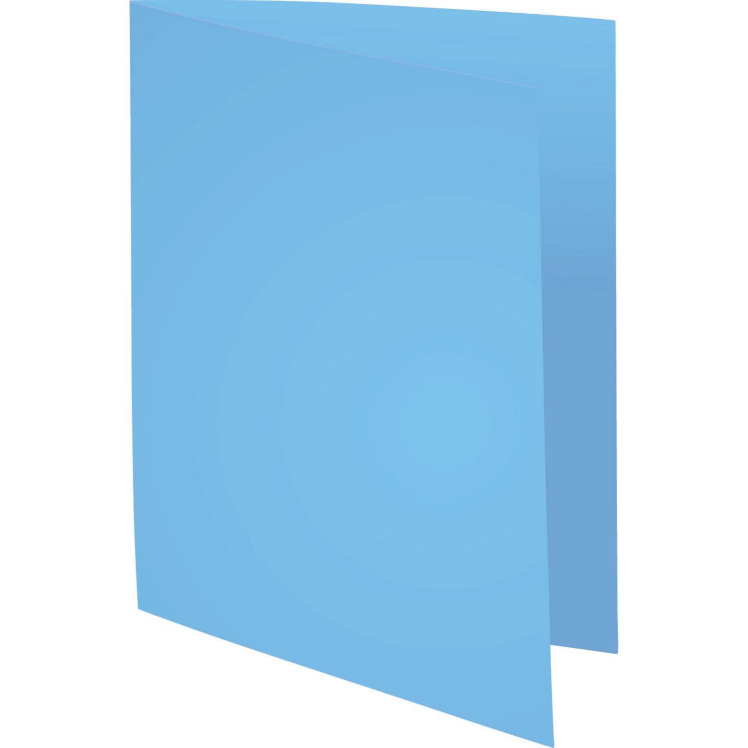 Chemises Exacompta Forever - carte recycle 220g - bleu fonc - 24 x 32 cm - paquet de 100