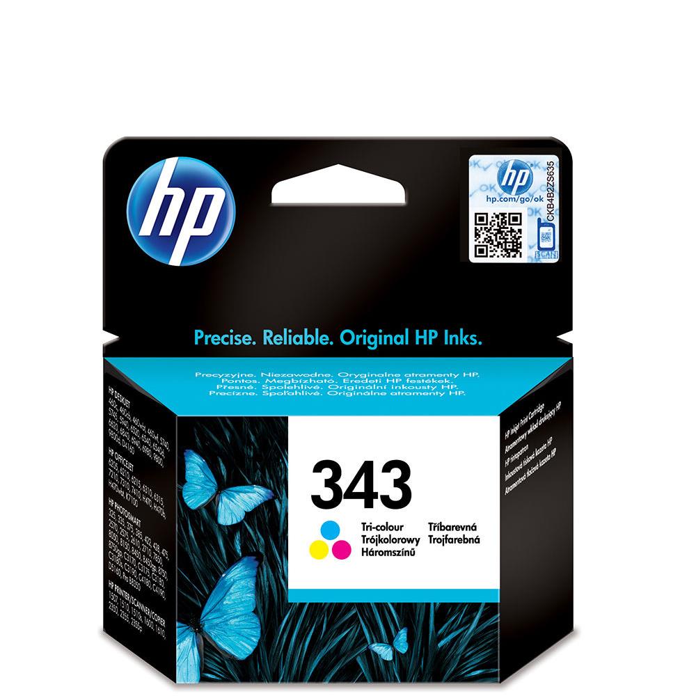 Cartouches pour imprimantes - Hp 343 cartouche d'encre trois couleurs authentique