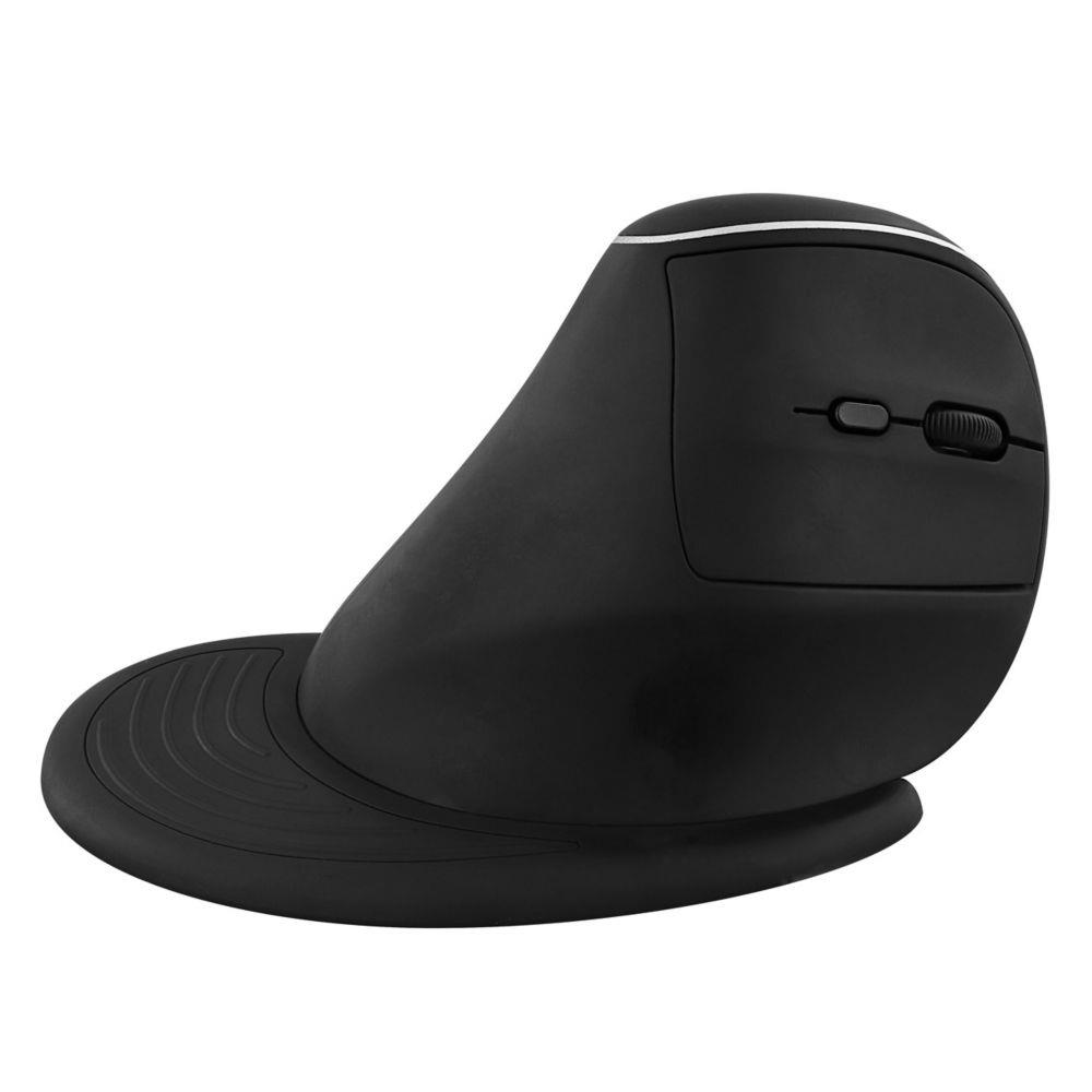 Souris ergonomique verticale sans fil TNB avec repose-poignet amovible - Bluetooth + USB-A - Noir