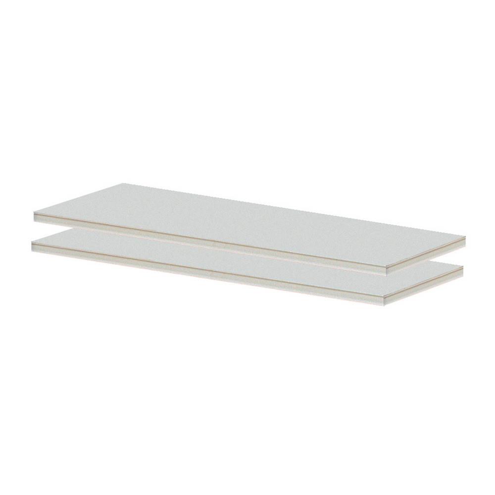 Tablettes supplmentaires pour rayonnage de bureau polyvalent - Largeur 120 cm - lot de 2